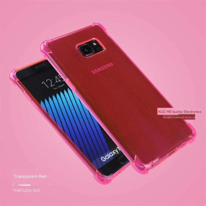 Phone Case For Samsung Galaxy Note Fan Edition / note FE / note 7 Silicone Clear Shockproof Cover Transparent Soft TPU Bumper Casing
