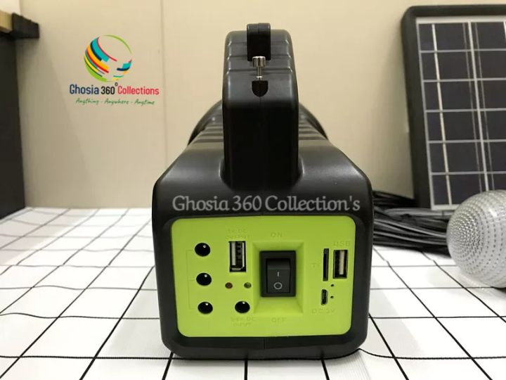 10W%20Camping%20Emergency%20Solar%20Lightning%20System%20With%203%20Bulbs%20Set%20Bluetooth%20Speaker/FM%20Radio,%20Mobile%20Charging%20Power%20Bank%20-%20Image%205