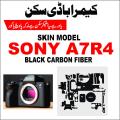sony a7R4 camera skin black carbon fiber. 