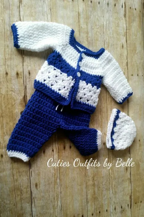 baby%20boys%20crochet%20woolen%20dress%20/%20dress%20set%20for%20babies%20-%20Image%202