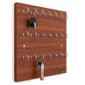 Wall Key Hanger Engineered Wood Key Holder Stand/Wall Hooks Stand/Plain Key Holder for Home Office/Wall Mounted Key Holder/Key Hold/Key Chain Hanging Board/Wall Hanging Key Holder (Walnut) Holder Hook-21. 
