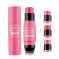 2 IN 1 Blush with Brush Korean Blusher stick | Cheek Blush with Brush | Trendy Makeup Brush with Blush | Cream Blush for girls. 