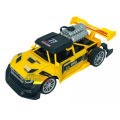 Rc Smoke Car With Lights and music for kids - Yellow. 