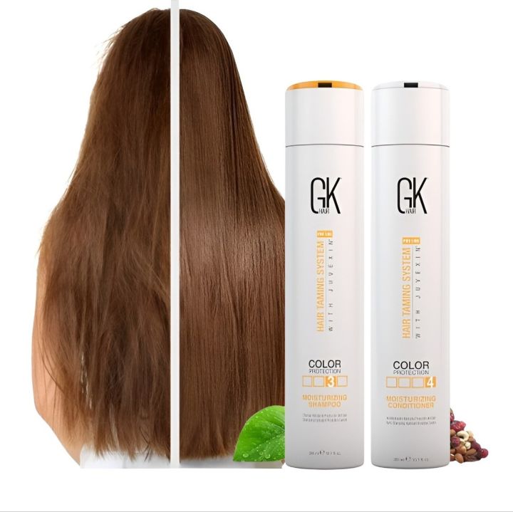 GK Global Keratin Hair Straightening Shampoo & Conditioner Sets 300ml