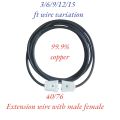 Flexible Copper Extension Wire Cord With 2 Pin Male & Female Plug & Socket 40/76 Two Core Wire  For Multi Purpose Home Uses.. 