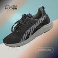 Walking Partner Imported Black Grey Joggers by Sole in Box. 