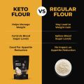 Ketofy - Keto Flour (1Kg) | Healthiest Low Carb Keto Atta | 1g Net Carb Per Roti | Gluten Free | Ultra Low Glycemic. 