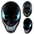 Universal Venom Style Neon Halloween Mask, Led Purge Mask 3 Lighting Modes For Costplay 1 Pc. 