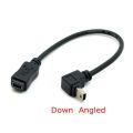 【All Of Me】Degree Up Direction Angled Mini USB 5 Pin Male to Female Extension Cable 0.2m 20cm MiniUSB adapter short Cable. 