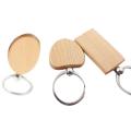 20Pcs Blank Wooden Key Chain Diy Wood Keychains Key Tags Gifts Yellow Rectangle. 