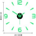 New DIY 3D Clocks Night Luminous Large Wall Clock | Glow at Dark Living Room Antique Style Creative Wall Clocks - Night Glow Wooden Wall Clock. 