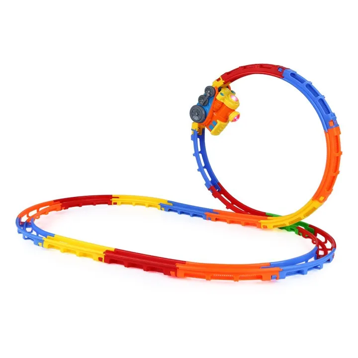 Tumble%20Track%20Train%20Play%20Set%20With%20Lights%20And%20Sound%20Roller%20Coaster%20-%20Image%204