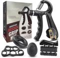 Complete Set of 5 Hand Gripper Wrist Developer Heavy Hand Power Forearm Wrist Strengthener Strength Training Grip for gym grips exercise griper. 