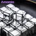 Amamia Stone Eco-friendly Metal Square Ice Cubes Chilling Stone. 