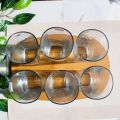 Nova Water Glasses Clear Glass Set Of 6 280 ML. 