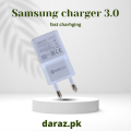 Samsung Adaptive Fast Charging Wall Charger Adapter with Micro 2.0 USB Cable Compatible for All Samsung Galaxy models available in white. 