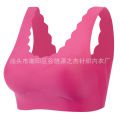 Seamless underwear, one-piece dispensing women's bra, wavy edge sports vest, OEM, big , small beautiful back. 