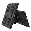 For Huawei MediaPad T3 10 Tire Texture Shockproof TPU+PC Protective Case with Holder. 