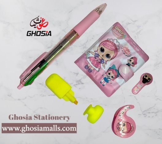 Cute%20Baby%20Doll%20Theme%20Stationery%20Gift%20Set%20For%20Kids-Small%20Pocket%20Diary,%20Mini%20Highlighter,%20Ballpoint%20And%20Stickers,Kids%20Stationery%20Gift%20Sets-1806%20-%20Image%203