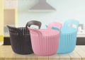 Set of 2 Fruit Vegetable Basket Multipurpose Tokri Multicolours. 