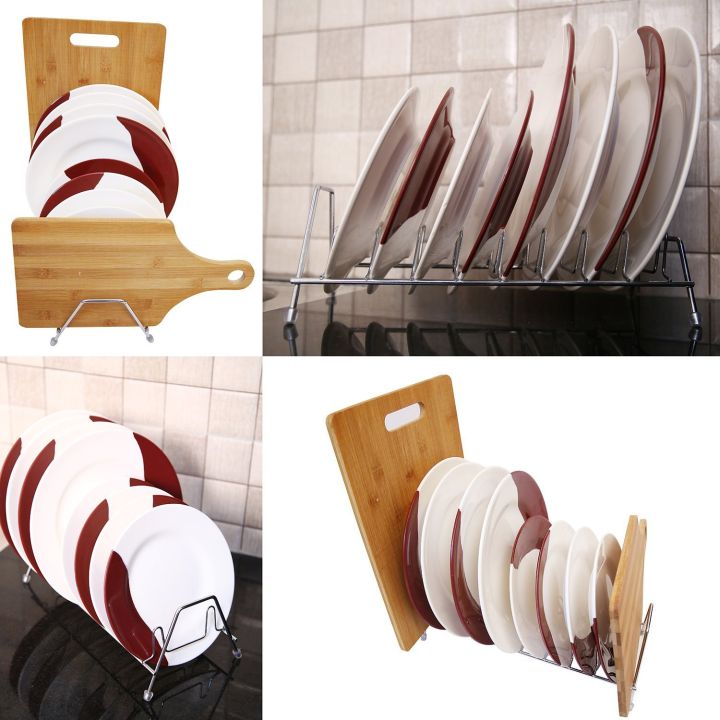 Stainless%20Steel%20Plate,%20Dish%20Rack%20Lid%20Holder%20Stainless%20Steel%20Dish/Lid/Plate%20Rack%20Stand%20Holder%20Chrome%20Plated%20(for%206%20Plates)%20-%20Image%204