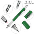 Stylus Pen, 7-in-1 Multi-Tool Pen Touchscreen Stylus, Ballpoint Pen, Ruler, Level, Phillips Screwdriver and Flathead. 