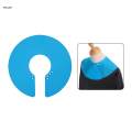 Professional Hair Cutting Collar ,Silicone Adjustable Neck Wrap Barber Accessories Clasp Design Waterproof Cape for Beauty Salon Hairdresser - Blue. 