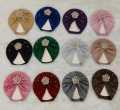 Pack Of 8 Turban Baby Girl Caps Bow Headband Stylish Caps. 