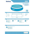 Bestway - Fast Set Inflatable Round Ground Swimming pool – 12 ft - 57273. 