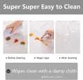 6 Seater PVC( 7.5 x 5 Ft) Transparent Clear Dining Table Cloth / Cover Plastic Table Cover Protector Sheet Rectangle. 