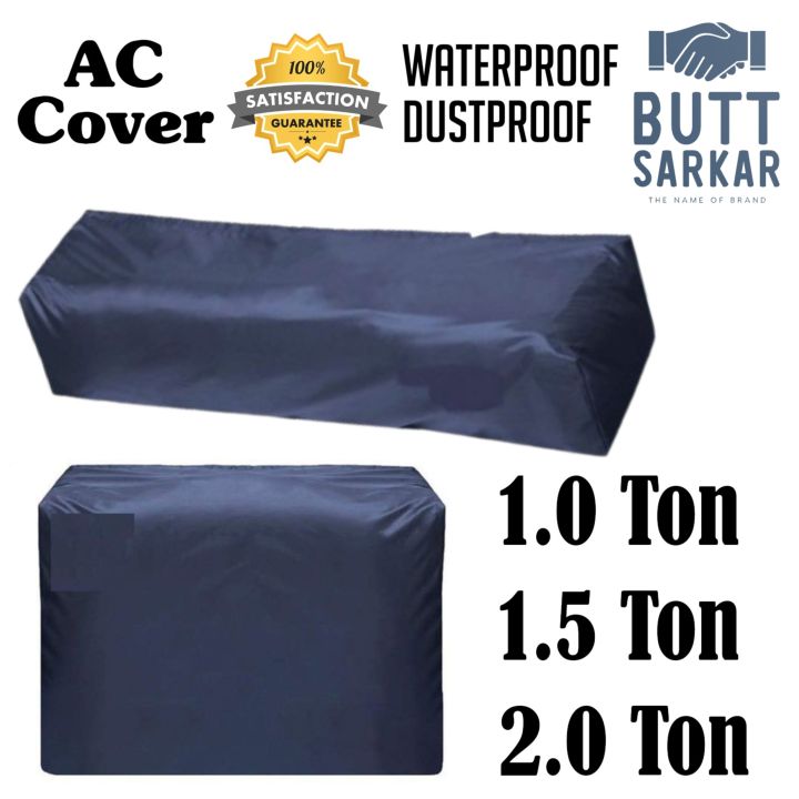AC Dust Cover 1 Ton 1.5 Ton 2 Ton inverter Ac And Simple Ac Cabinet Dust cover Indoor & Outdoor unit Parachute Silver 100% Water Proof.