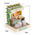 Kitten Mini Doll House 3D Puzzle Assembly Model Building Kit Creative Room Bedroom Decoration With Furniture Wooden Crafts Gifts. 