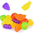 Reusable Assorted Fruit Shaped Ice Cubes - 10 Pieces. 