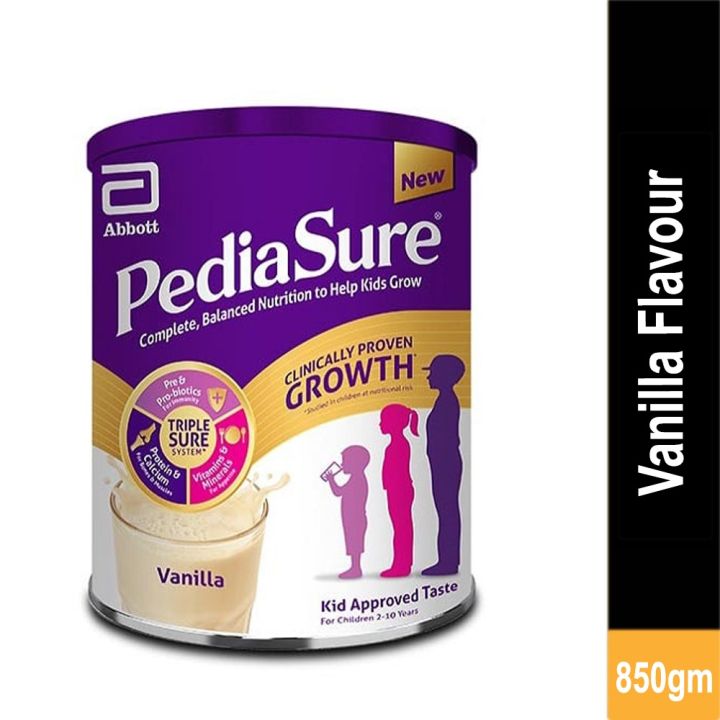 "Abbott PediaSure Triple Sure system Powder milk: Complete Nutrition for Growing Kids Aged 3 and Above"| 850g | Kolhu wale