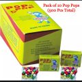 Pack of 10 Box / Pop pop Snappers / Pop Pop Crackers / Each Box have 50 Pcs Total 500 Pcs / Pop pops. 