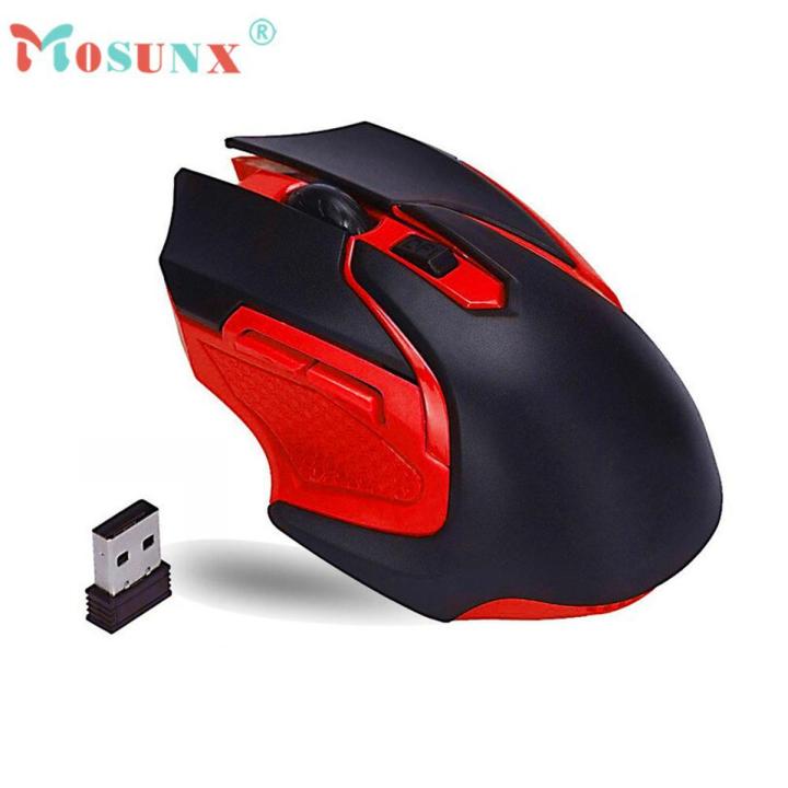 Hot-sale MOSUNX 6 Key Gifts Optical Wireless Game 32DPI Mouse & USB Receiver Mini Portable Optical Gaming Mouse For PC Laptop