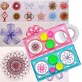 Design Ruler Set Spiral Art Classic Toy Stationery Spirograph Geometric Ruler Stencil Design Creative Gift Designer Spiral Art Tool , Painting Flower,, Gifts For Kids,. 