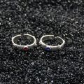 A Set Anime Howl's Moving Castle Cosplay Ring Howl and Sophie Adjustable Red Blue Crystal Rings for Women Men couple jewelry. 