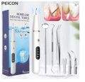 PEICON Intelligent Ultrasonic Electric Tooth Scaler Cleaner Tool Kit Set Dental Tarter Teeth Cleaning Machine Tartar Plaque Calculus Remover Coffee Stains with Led Screen USB Rechargeable. 