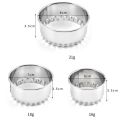 3pcs/set 304 Stainless Steel Cutter Dumplings Mould Kitchen MakNEWer Dumpling Skin Device dough press Pancake Tools Wrappers Molds. 