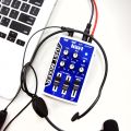 Maker Hart JUST MIXER - Audio Mixer - Battery/USB Powered Portable Pocket Audio Mixer w/ 3 Stereo Channels (3.5mm) Plus On/Off Switch  --- (OpenBox Condition). 
