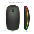HXSJ M40 2.4GHZ 800,1200,1600dpi Third Gear Adjustment Colorful Wireless Mouse USB Rechargeable. 