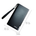 Balebaily PU Leather Men Wallets Purse Long Male Clutch Bifold Zipper Wallet Money Bag. 