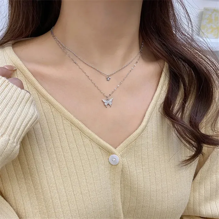 Shiny%20Double%20Chain%20Butterfly%20Necklace%20for%20Girls%20Exquisite%20Double%20Clavicle%20Chain%20Necklace%20for%20Women%20Crystal%20Elegant%20Wedding%20Jewelry%20Gifts%20-%20Image%206