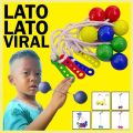 Clackers Balls Toy on A String, Fidget Clack Balls, Pro-Clackers Ball Children Latto Toy Hands on Abilities Fine Motor Skills for Party Favors. 