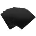 100PCS Black Aluminum Alloy Card Metal Business Card 0.2mm Thickness. 
