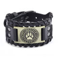 Pu Leather Bracelet Euramerpunk Wind North Polar Bear Type Bracelet. 