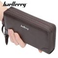 Baellerry Men Wallets Long Clutch Purse Large Capacity Zippers Wallet Male PU Leather Wallet Men Business Wallet. 