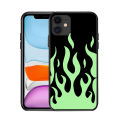 【Dislikelike】Applicable iPhone15XR Green Flame Phone Case green Flames phone case. 
