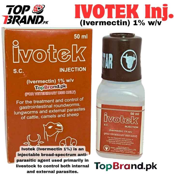 IVOTEK (Ivermectin 1%) - Control internal & External Parasites